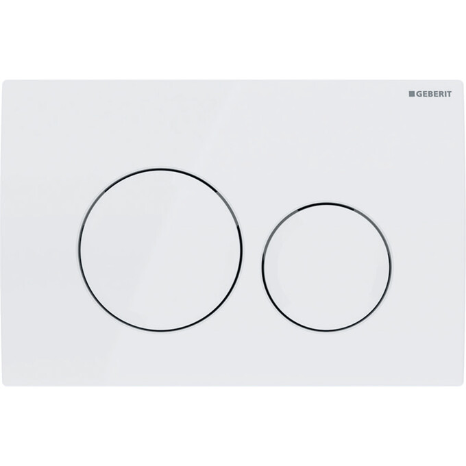 Кнопка змиву Geberit Delta20 115.127.11.1 (альпійський білий), фото 