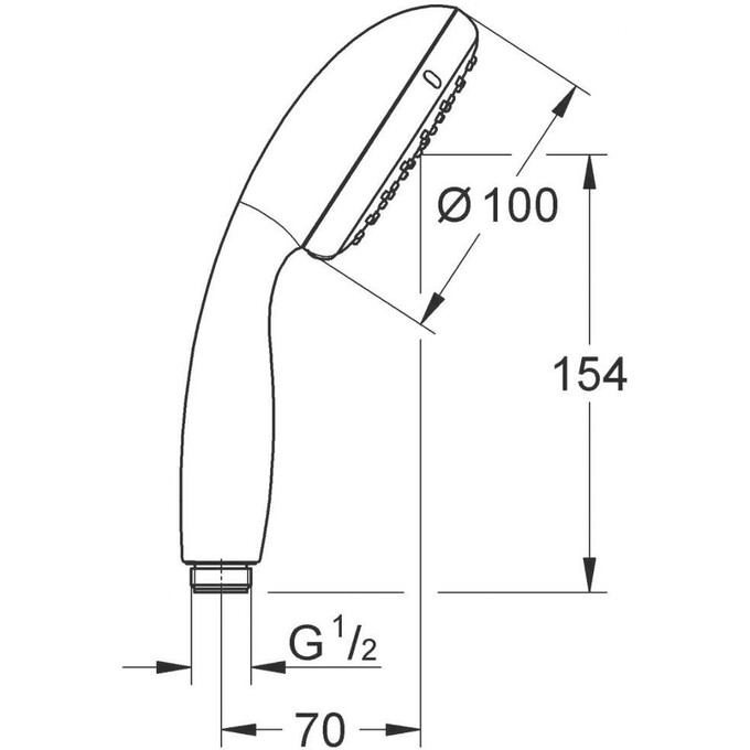 Лійка для душу Grohe QuickFix Vitalio Start 100 27946000 (дворежимна), фото , изображение 9