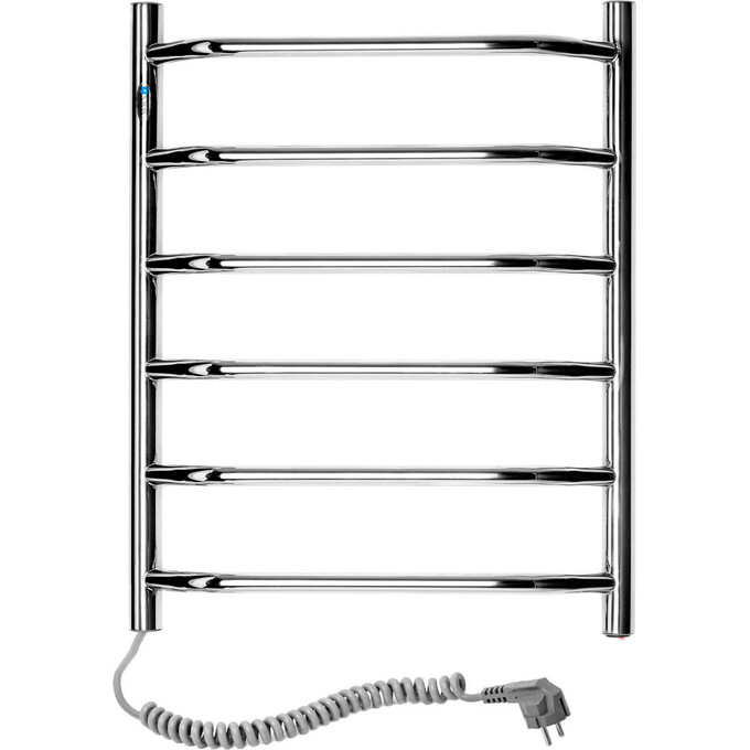 Электрический полотенцесушитель Navin Блюз 10-006120-4860 (480x600, левый), Доступные размеры: 480 x 600, Цвет производителя: хром, Подключение полотенцесушителя: левое, фото 