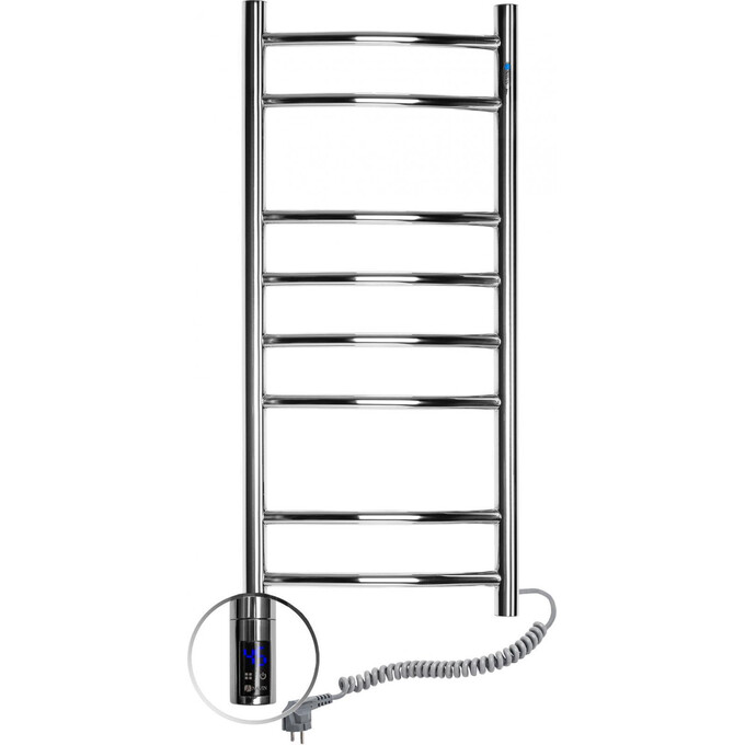 Электрический полотенцесушитель Navin Камелия Sensor 10-007033-3680 (360x800, правый, сенсорный, с таймером), Доступные размеры: 360 x 800, Цвет производителя: хром, Подключение полотенцесушителя: правое, фото 2