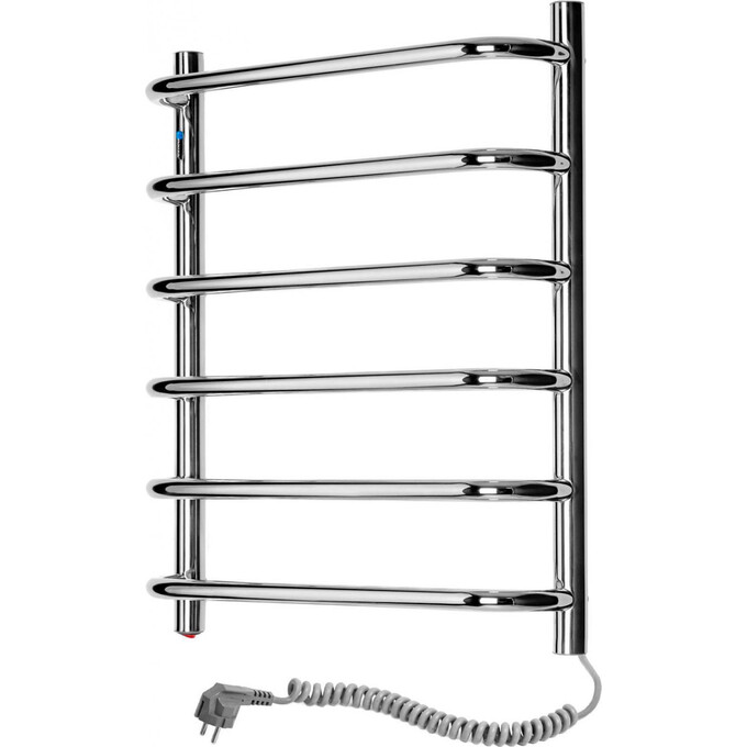 Электрический полотенцесушитель Navin Симфония 10-009020-4860 (480x800, правый), Доступные размеры: 480 x 600, Цвет производителя: хром, Подключение полотенцесушителя: правое, фото 