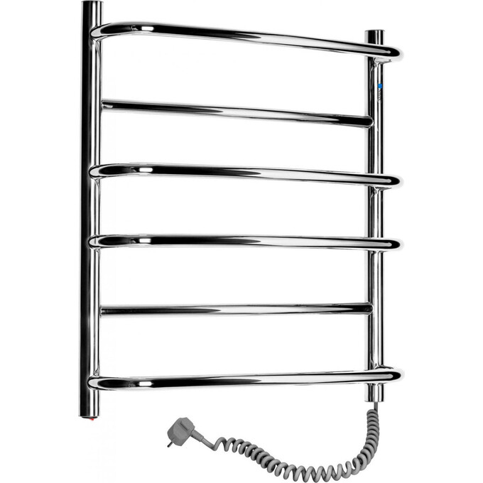 Электрический полотенцесушитель Navin Омега 10-015020-5360 (530x600, правый), Доступные размеры: 530 x 600, Цвет производителя: хром, Подключение полотенцесушителя: правое, фото 2