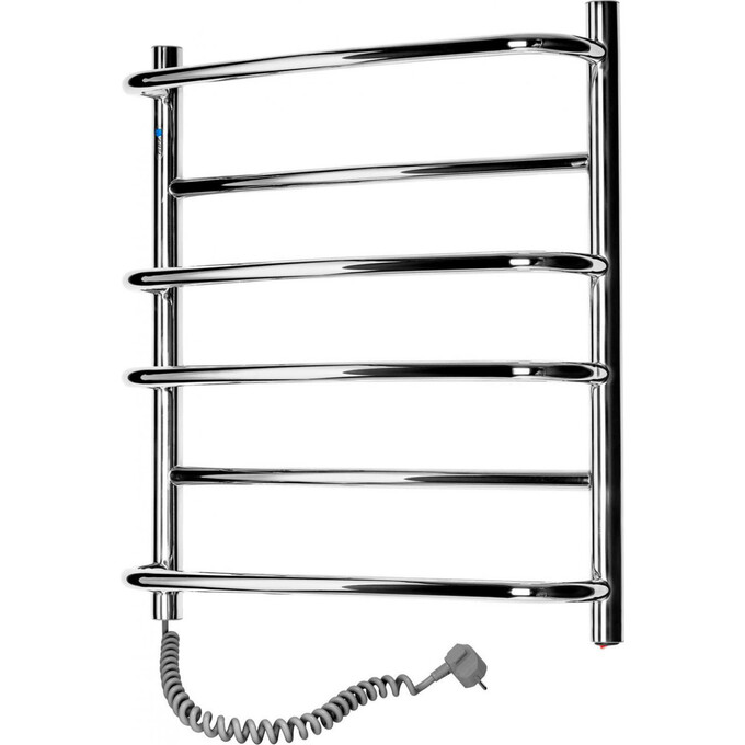 Электрический полотенцесушитель Navin Омега 10-015120-5360 (530x600, левый), Доступные размеры: 530 x 600, Цвет производителя: хром, Подключение полотенцесушителя: левое, фото 2