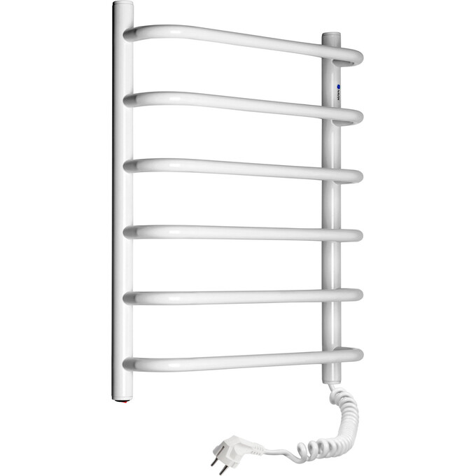 Электрический полотенцесушитель Navin Симфония 12-009030-4860 (480x600, белый глянец, правый), Доступные размеры: 480 x 600, Цвет производителя: белый глянец, Подключение полотенцесушителя: правое, фото 2