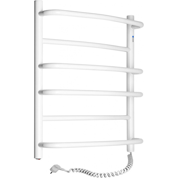 Электрический полотенцесушитель Navin Омега 12-015030-5360 (530x600, белый глянец, правый), Доступные размеры: 530 x 600, Цвет производителя: белый глянец, Подключение полотенцесушителя: правое, фото 2