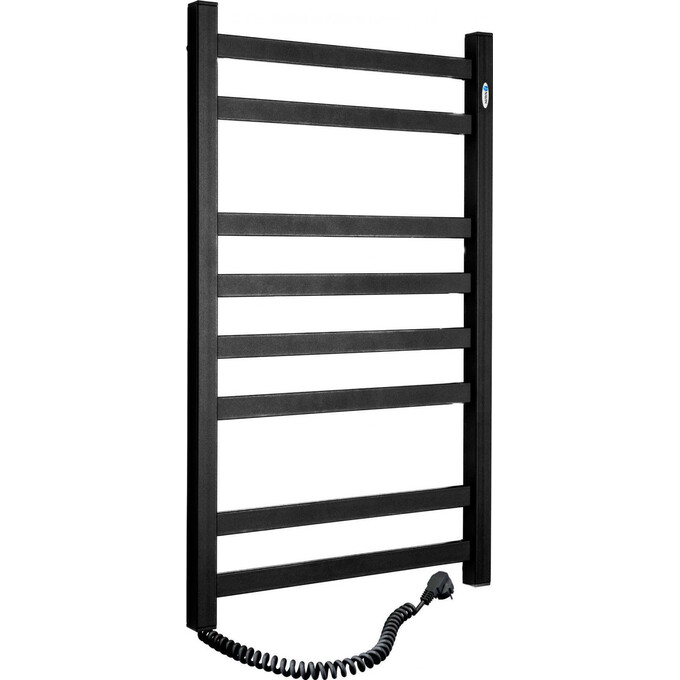 Электрический полотенцесушитель Navin Авангард 12-228150-4880 (480x800, черный муар, левый), Доступные размеры: 480 x 800, Цвет производителя: черный муар, Подключение полотенцесушителя: левое, фото 2