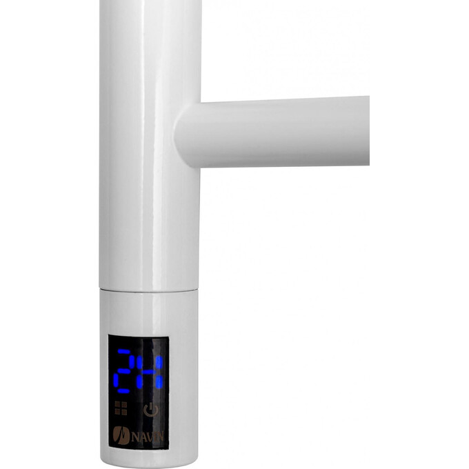 Электрический полотенцесушитель Navin Камелия Sensor 12-007033-3680 (360x800, белый глянец, правый, сенсорный, с таймером), Доступные размеры: 360 x 800, Цвет производителя: белый глянец, Подключение полотенцесушителя: правое, фото 2