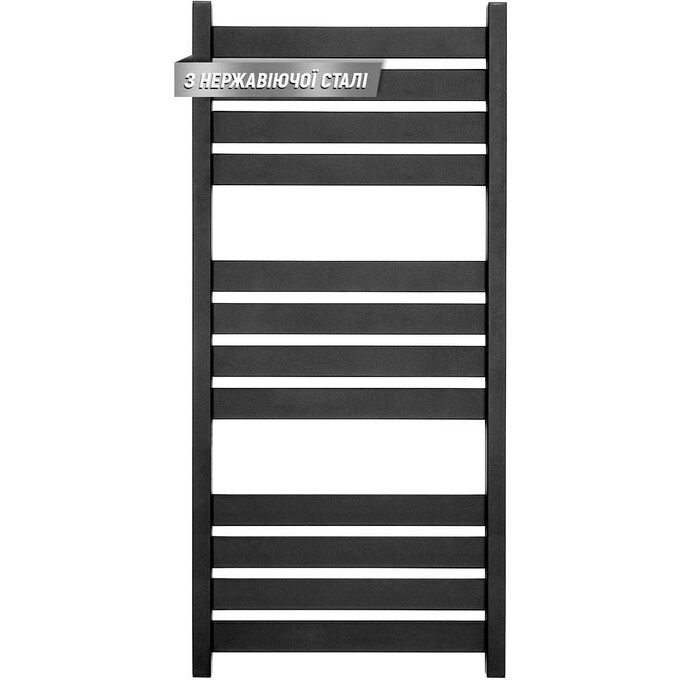 Водяной полотенцесушитель Navin Largo 00-244050-5012 (500x1200, черный муар), Доступные размеры: 500 x 1200, Цвет производителя: черный муар, фото 