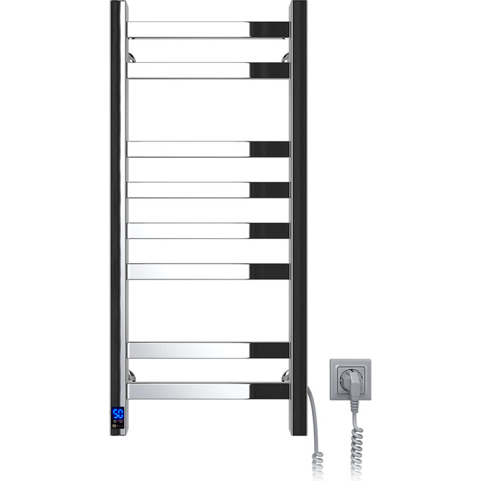 Электрический полотенцесушитель Navin Авангард Sensor 10-028053-3680 (360x800, правый, сенсорный, с таймером), Доступные размеры: 360 x 800, Цвет производителя: хром, Подключение полотенцесушителя: правое, фото 3