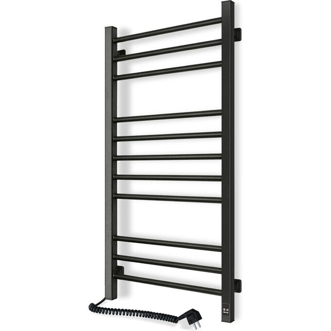 Электрический полотенцесушитель Navin Классик Квадро Sensor 12-216153-5010 (500x1000, черный муар, левый, сенсорный, с таймером), Доступные размеры: 500 x 1000, Цвет производителя: черный муар, Подключение полотенцесушителя: левое, фото 3
