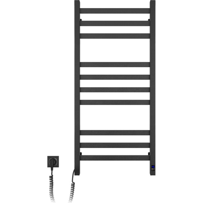 Электрический полотенцесушитель Navin Авангард Sensor 12-228153-4810 (480x1000, черный муар, левый, сенсорный, с таймером), Доступные размеры: 480 x 1000, Цвет производителя: черный муар, Подключение полотенцесушителя: левое, фото 2