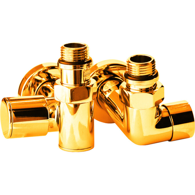 Кран угловой для полотенцесушителя Navin 21-432430-7777 (золото, 1/2"x1/2", под ТЭН), фото 