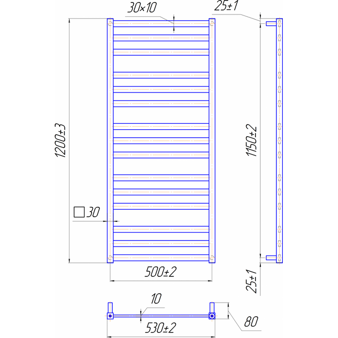 Водяной полотенцесушитель Mario Чикаго 1.2.6101.03 Р (4820111354368, 1200x530, хром/сатин/белый глянец/черный матовый/графит/золото/бронза), фото 7