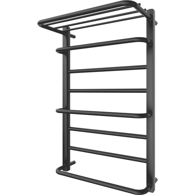 Водяной полотенцесушитель Mario Люксор 1.2.4400.03.P (4820111353286, 800x530, хром/белый глянец/черный матовый/графит/золото, с полкой), фото 2