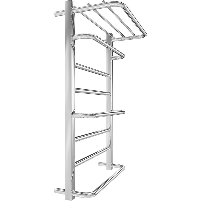 Водяной полотенцесушитель Mario Люксор 1.2.4400.03.P (4820111353286, 800x530, хром/белый глянец/черный матовый/графит/золото, с полкой), фото 6