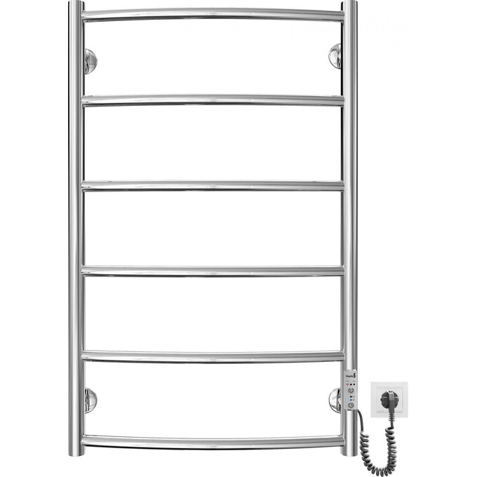 Электрический полотенцесушитель Mario Классик НР-І TR К 2.3.0115.10.P (4820111356546, 800x530, хром/сатин/белый глянец/черный матовый/графит/золото/бронза, универсальный, с таймером), фото 5