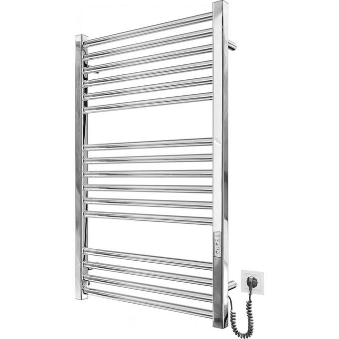 Электрический полотенцесушитель Mario Гера-I TR 2.2.1802.03.P (4820111356737, 800x500, хром/сатин/белый глянец/черный матовый/графит/золото/бронза, универсальный, с таймером), фото 