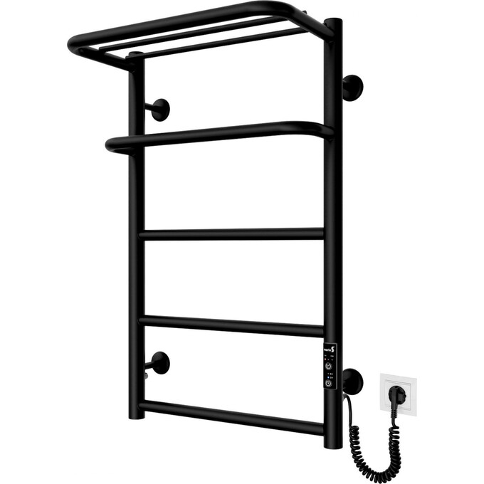 Электрический полотенцесушитель Mario Hotel-I TR 2.3.6200.11.P (4820111356652, 650x430, хром/сатин/белый глянец/черный матовый/графит/золото/бронза, универсальный, с таймером), фото 2