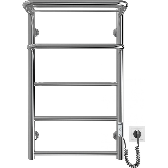 Электрический полотенцесушитель Mario Hotel-I TR 2.3.6200.11.P (4820111356652, 650x430, хром/сатин/белый глянец/черный матовый/графит/золото/бронза, универсальный, с таймером), фото 4
