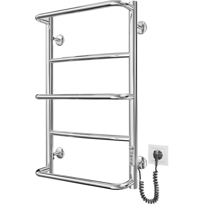 Электрический полотенцесушитель Mario Люкс-I TR 2.3.0313.10.P (4820111356560, 650x430, хром/сатин/белый глянец/черный матовый/графит/золото/бронза, универсальный, с таймером), фото 