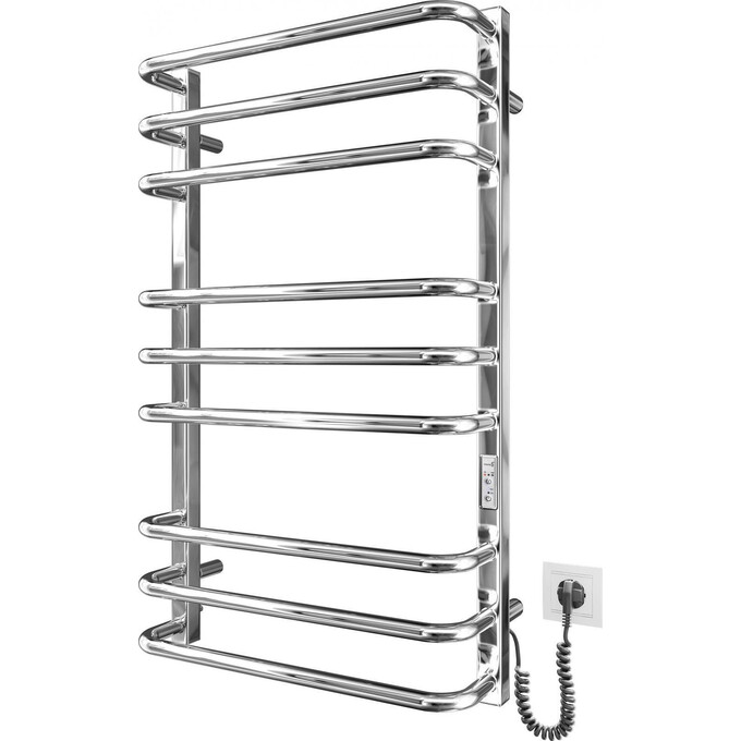 Электрический полотенцесушитель Mario Премиум Стандарт-I TR 2.2.1508.03.P (4820111356836, 800x500, хром/сатин/белый глянец/черный матовый/графит/золото/бронза, универсальный, с таймером), фото 