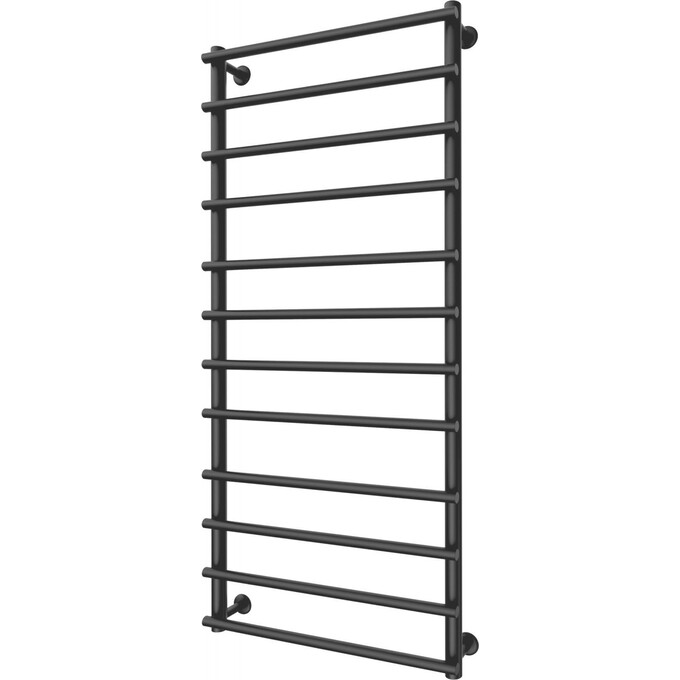 Водяна рушникосушарка Mario Турин 1.1.4514.01.Р (4820111354290, 1200x530, хром/білий глянець/чорний матовий), фото , изображение 2