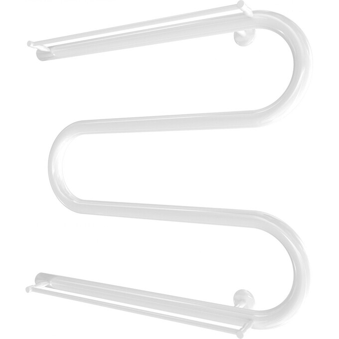 Водяной полотенцесушитель Mario Змейка ∅30 1.1.3101.05.P (4820111350599, 530x600, хром/сатин/белый глянец/черный матовый/графит/золото/бронза, с полкой), фото 2