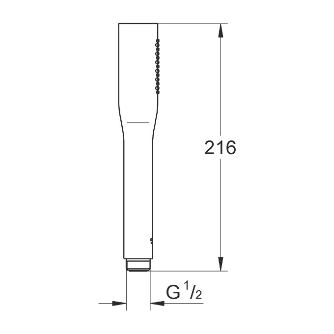 Лейка для душа Grohe QuickFix Vitalio Get Stick 27458000 (однорежимная), фото 5