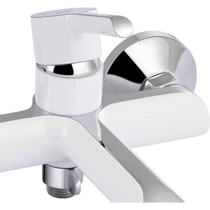 Комплект смесителей для ванной комнаты Qtap Grand (QTGRAWCR006+QTGRAWCR001F, белый/хром), фото 4