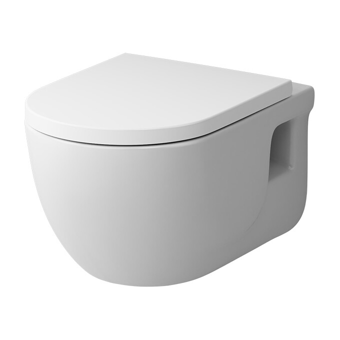 Безободковый подвесной унитаз Am.Pm Like FlashClean C801701SC (с сиденьем), фото 