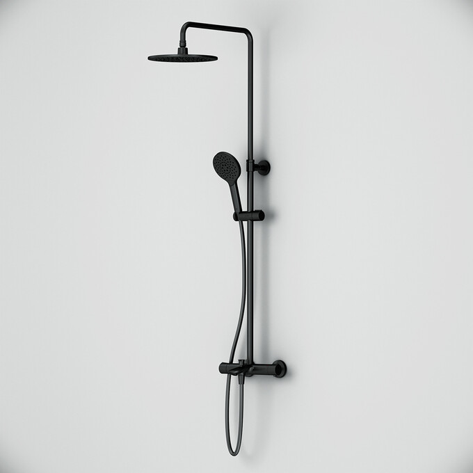 Термостатическая душевая система Am.Pm Like F0780522 (черная матовая), фото 10