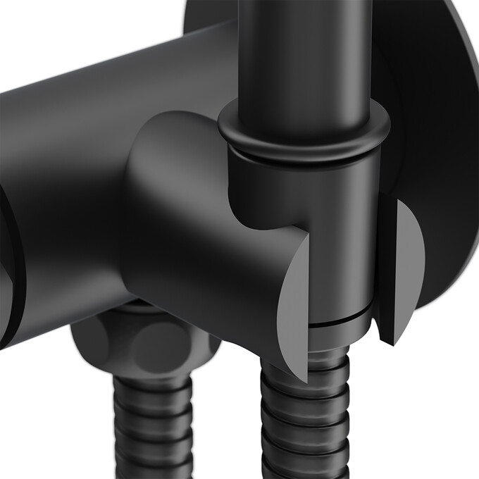 Гігієнічний душ із змішувачем Damixa Option 217000000 (чорний матовий), фото , изображение 6