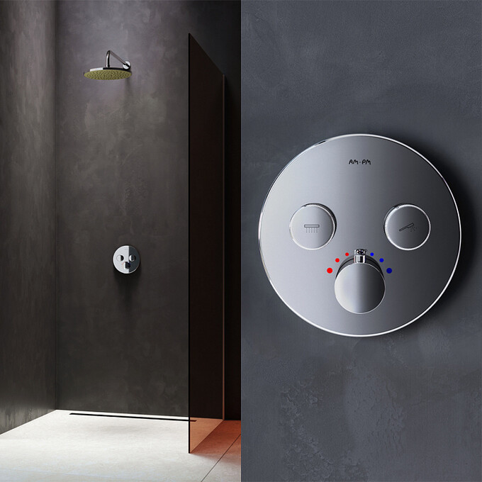 Внешняя часть смесителя скрытого монтажа для душа Am.Pm Inspire V2.0 F50A85700, фото 4