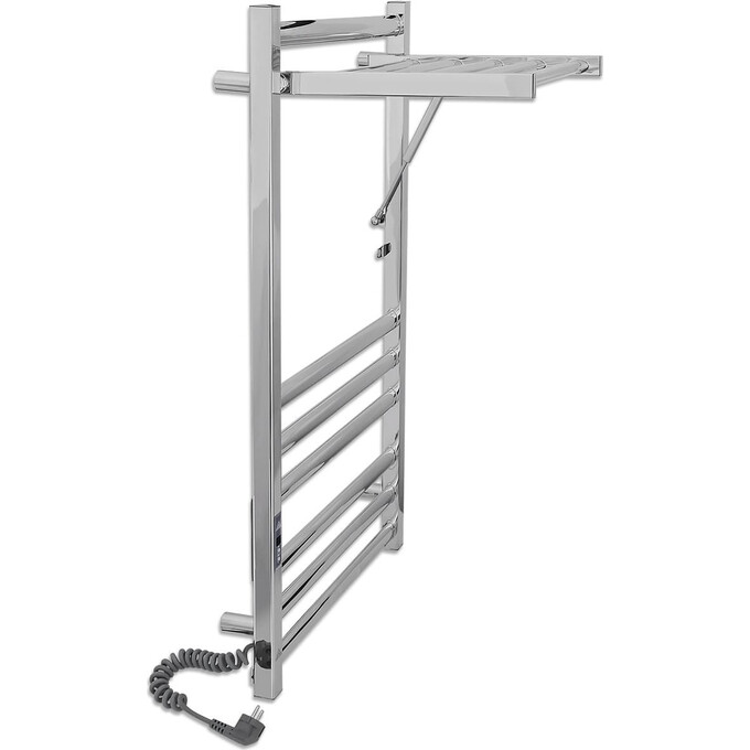 Электрический полотенцесушитель Laris Сириус П12 71207682 (500x900, хром/белый/черный/золото/бронза, левый, с полкой), фото 4