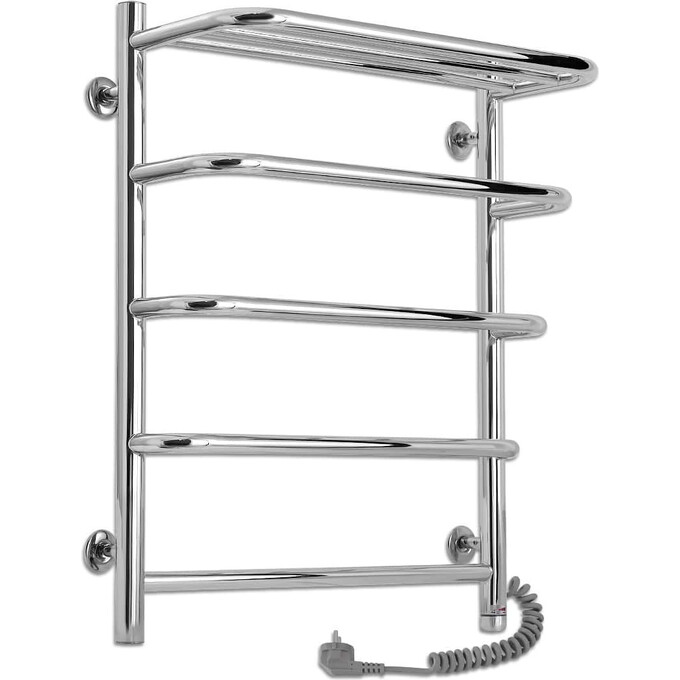 Электрический полотенцесушитель Laris Стандарт П5 71207610 (500x660, хром/белый/черный/золото/бронза, правый, с полкой), фото 