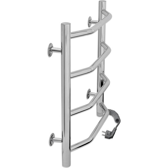 Электрический полотенцесушитель Laris Виктория П4 73207013 (450x500, хром/белый/черный/золото/бронза, правый), фото 3