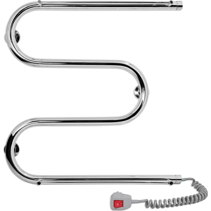 Электрический полотенцесушитель Laris Змеевик 25 РС3 73207034 (500x500, правый, с полкой), фото 2