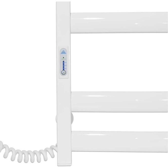 Электрический полотенцесушитель Laris Зебра Атлант ЧК8 R3 77700098 (500x900, белый матовый, левый, с таймером), Доступные размеры: 500 x 900, Цвет производителя: белый матовый, Подключение полотенцесушителя: левое, фото 5