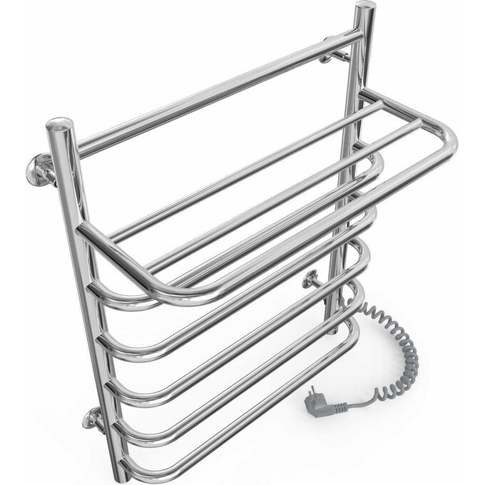 Электрический полотенцесушитель Laris Стандарт П7 73207178 (500x660, хром/белый/черный/золото/бронза, правый, с полкой), фото 4