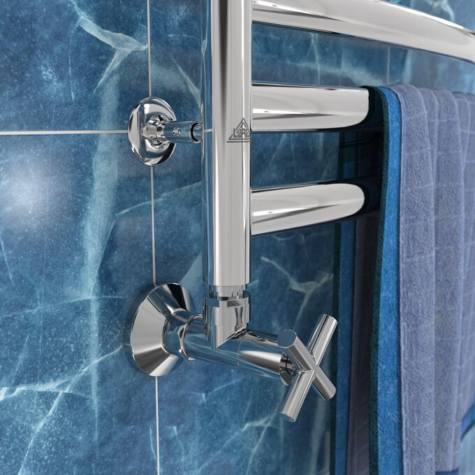 Кран угловой для полотенцесушителя Laris Luxon ZZ-4704 71401042 (1/2"x3/4"), фото 2