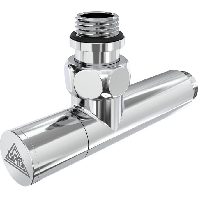 Кран угловой для полотенцесушителя Laris Luxon ZZ-5101 71401048 (1/2"x1/2", удлиненный), фото 3