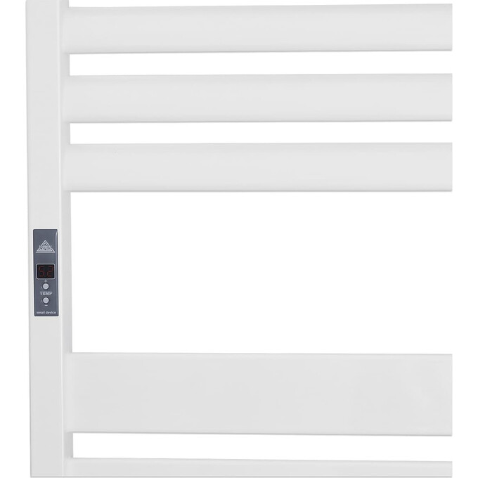 Электрический полотенцесушитель Laris Зебра Лавина ЧК13 75201089 (500x1200, белый матовый, левый), Доступные размеры: 500 x 1200, Цвет производителя: белый матовый, Подключение полотенцесушителя: левое, фото 6