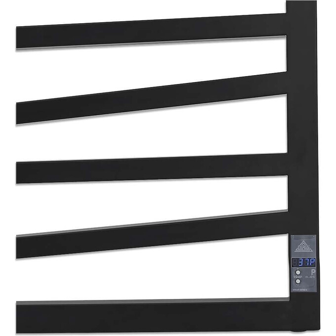 Электрический полотенцесушитель Laris Зебра Мираж ЧКЧ11 71207714 (500x1200, черный матовый, левый), Подключение полотенцесушителя: левое, фото 5