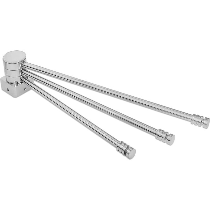 Полка для полотенцесушителя Laris ПП-300/3 Кватро 71401073 (нержавеющая сталь, поворотная, на стойку 30 мм), фото 2