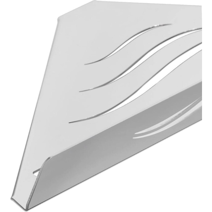 Полка в ванную Laris Wave M 78000007 (30x15 см, настенная, угловая), фото 2