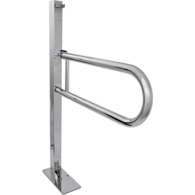 Поручень Laris 42002005 (підлоговий, відкидний з утримувачем), фото 