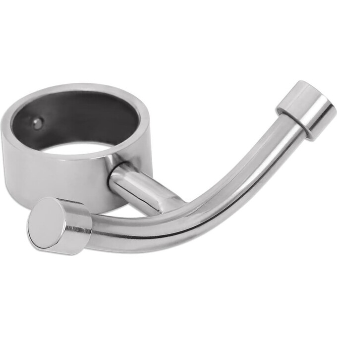 Гачок для рушникосушарки Laris ВКН-02 71401083 (нержавіюча сталь, з кільцем 30 мм), фото 