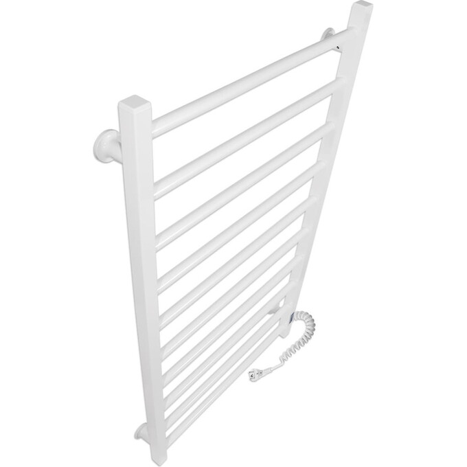 Электрический полотенцесушитель Laris Зебра Альфа ЧК10 R3 77700066 (500x900, белый глянцевый, правый, с таймером), Доступные размеры: 500 x 900, Цвет производителя: белый глянец, Подключение полотенцесушителя: правое, фото 3