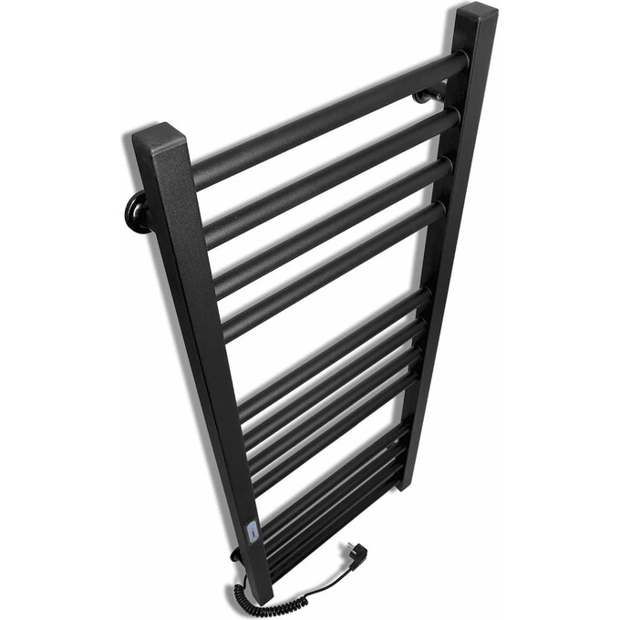 Электрический полотенцесушитель Laris Зебра Альфа ЧКЧ12 R3 73207652 (350x900, черный матовый, левый, с таймером), Доступные размеры: 350 x 900, Цвет производителя: черный матовый, Подключение полотенцесушителя: левое, фото 3