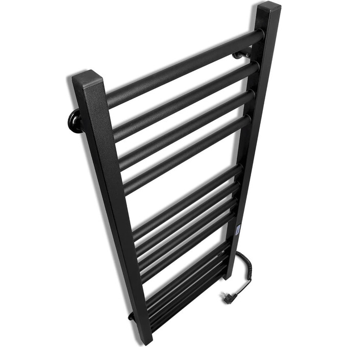 Електрична рушникосушарка Laris Зебра Альфа ЧКЧ12 R3 73207653 (350x900, чорна матова, права, з таймером), Доступні розміри: 350 x 900, Колір виробника: чорний матовий, Підключення рушникосушарки: праве, фото , изображение 3